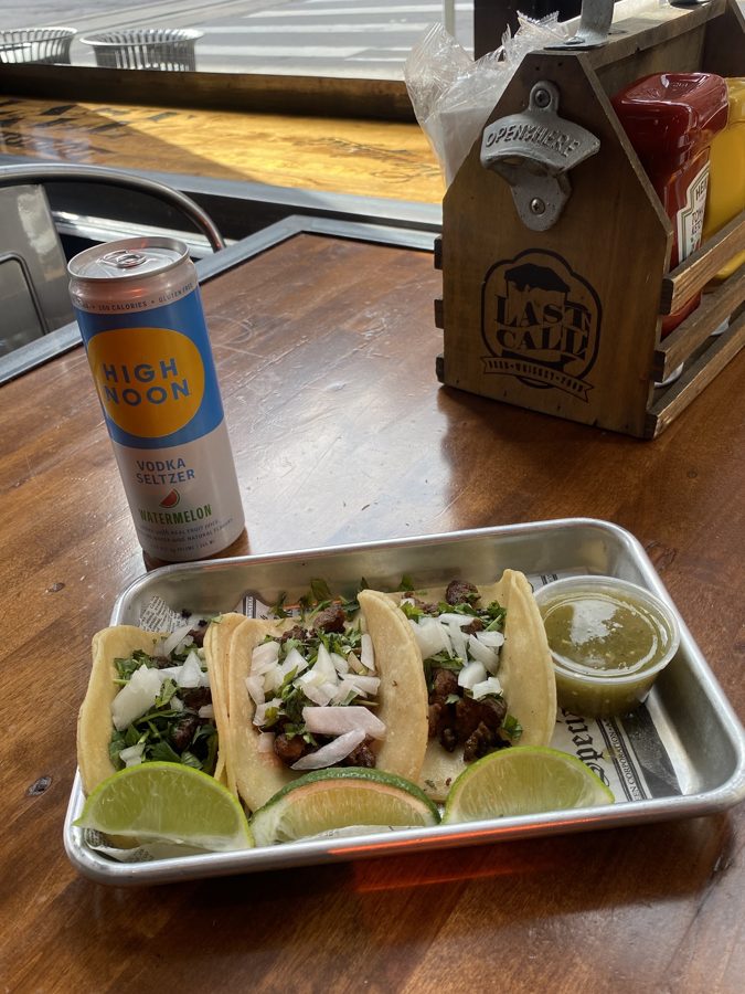 Street tacos with a High Noon